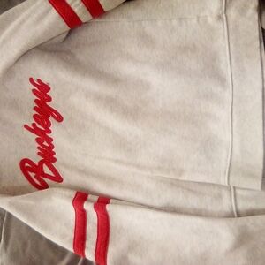 Rivalry Threads Gray Ohio State Buckeyes Sweatshirt with Red Accent